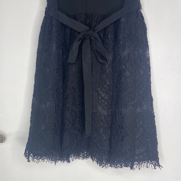 AYLA BLACK LACE JEWELED SLEEVELESS DRESS SIZE SMALL - Picture 6 of 9